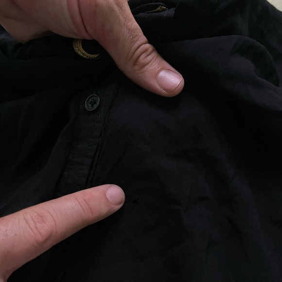 Zadig & Voltaire Black with Gold Trim Collar Dress - Picture 11 of 11